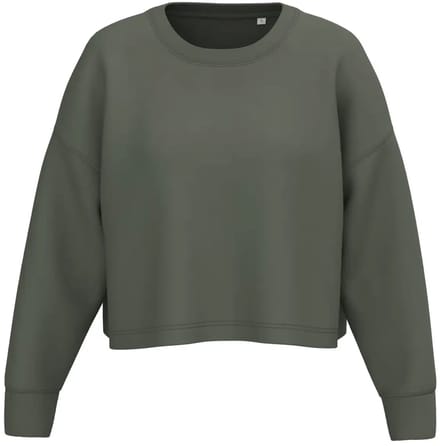 Dames cropped sweatshirt met ronde hals Proact
