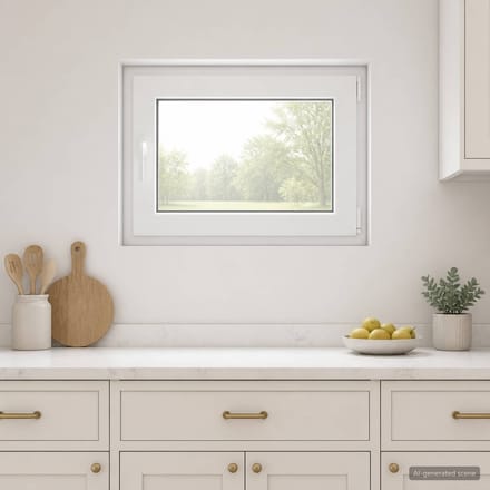 vidaXL - Kleur - binnenkant - kelderraam - Wit - RISOR - 85 - x - 55 - cm