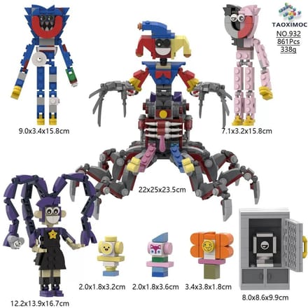 Moc Bobble Game Time 5 Joker Spidert Bouwsteen Assemblage Kleine Deeltjes Figuur Model Ornament Handgemaakt Speelgoed