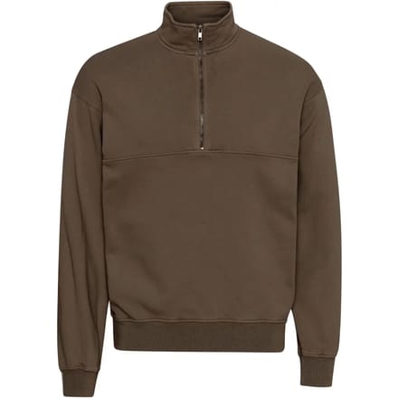 Sweatshirt 1/4 rits Colorful Standard Organic cedar brown