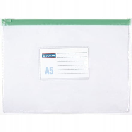 Donau A5 Documentenhoes met Rits - Transparant PVC