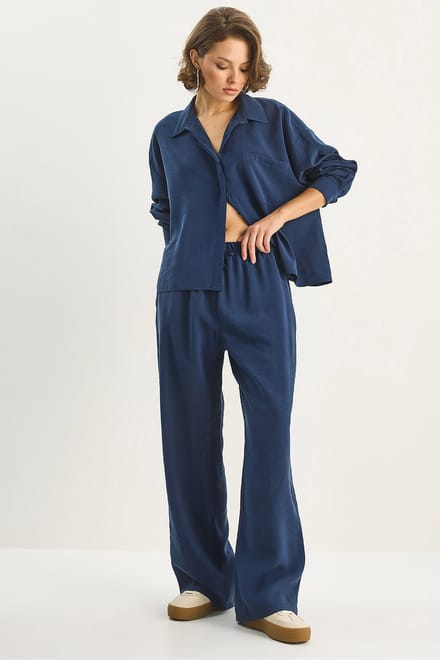 Shirt-Broek Twee-Delige Coördinatie Set