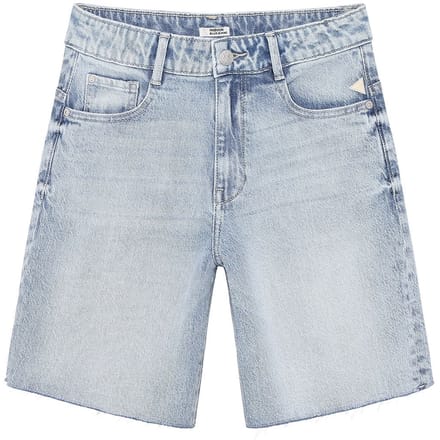 Indian Blue Jeans - Long Denim Short - Used Light Denim - Maat 176