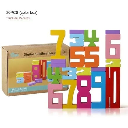 3D Digitale Puzzel Stapelblokken Balansspel Educatief Bouwstenen Speelgoed voor Kinderen Kinderen yellow