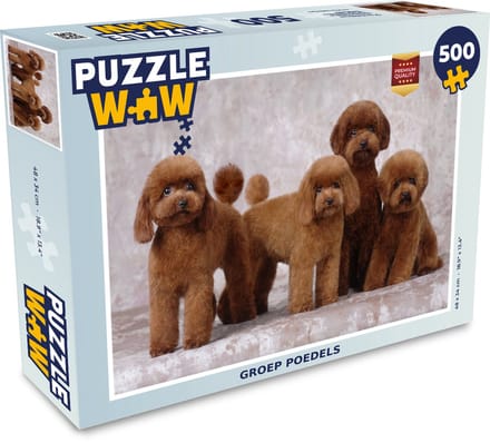 Puzzel Groep poedels - Legpuzzel - Puzzel 500 stukjes
