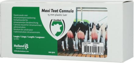 Maxi Teat cannula - 15 mm - plastic luer