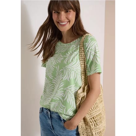 Shirt met ronde hals en print