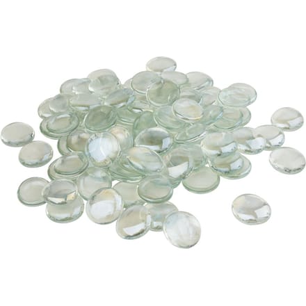 VBS Glazen Dreuzelstenen "Helder", 1 kg - Ø 2,8 cm