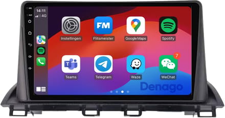 CarPlay autoradio geschikt voor Mazda 3 | 2013 t/m 2017 | Android 13 | Draadloos Apple CarPlay & Android Auto | 2GB + 32GB | 8-Core processor | Davilon | 2025 model | 2013 2014 2015 2016 2017 | Bluetooth & Wifi