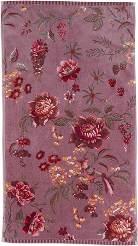 Pip Studio badgoed Secret Garden mauve - gastendoekje 30x50 cm