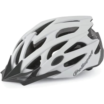 Polisport helm Twig mat wit /carbon M 55-58cm easy-lock