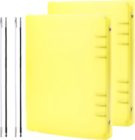 2Pcs A5 6 Ring Binder Cover Transparant Soft PVC Notebook Schaal met Matte O