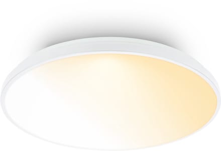 BRILONER Competo - LED Plafondlamp - dimbaar - CCT - met afstandsbediening - melkachtig lichtvlak - Ø48cm - wit