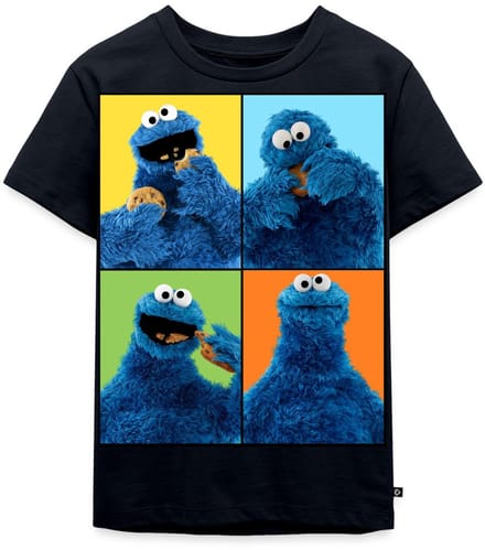 Sesamstraat Koekiemonster Kunst Premium T Shirt Kinderen