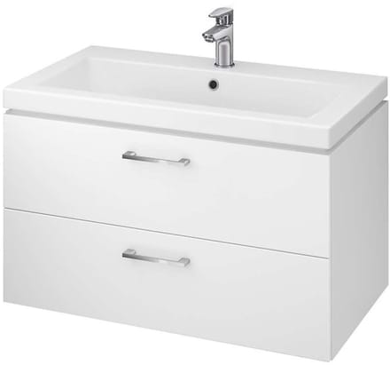 Cersanit Lara - Wastafelmeubel, 45x79x45 cm, 2 laden, wit S926-005-DSM