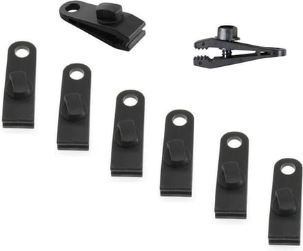 Zeilklemmen - 12x - kunststof - zeilclips voor afdekzeilen