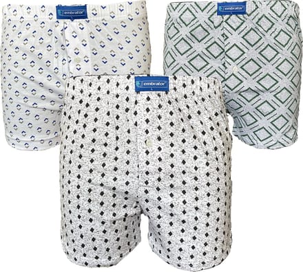 Embrator 3-pack mannen Boxershort Loose Fit katoen M