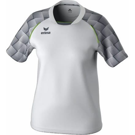 Erima Evo Star Shirt Korte Mouw Dames - Wit / Slate Grey | Maat: 42