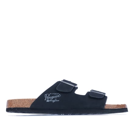 Men's Original Penguin Port Buckle Sandal in Black
