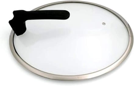 Pan Deksel - Gehard Glas - Koken - Met Stoomuitlaat - 32cm - Zilver