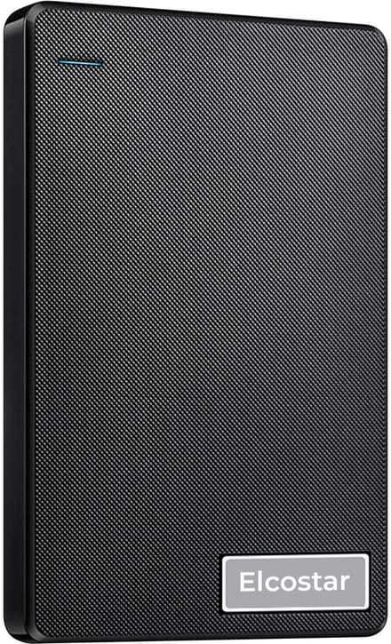 Elcostar Externe harde schijf 1TB - HDD - Harde schijf extern - Externe harde schijven - Geschikt voor Windows, Mac & Smartphone - Inclusief USB kabel