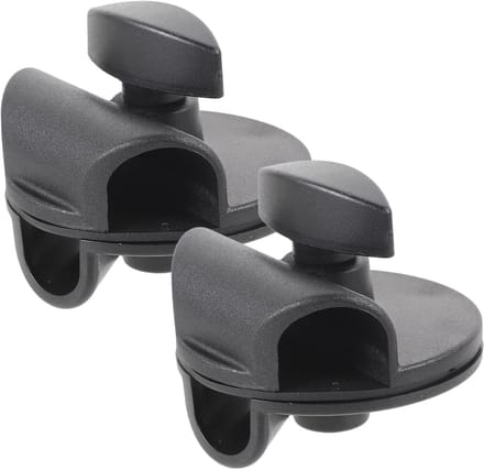 Microfoonclips - Standaard Klemmen - Muziek Opnemen - Universele Pasvorm - 2 Stuks - Zwart