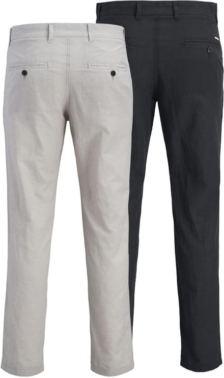 JACK&JONES - JPSTACE JJSUMMER LINEN BLEND PANT 2-PACK - Heren - Broeken