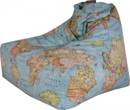 Mr.Lounge BeanBag Wereld kaart