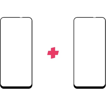 DuoPack: Realme 8 4G screenprotector gehard glas Edge to Edge