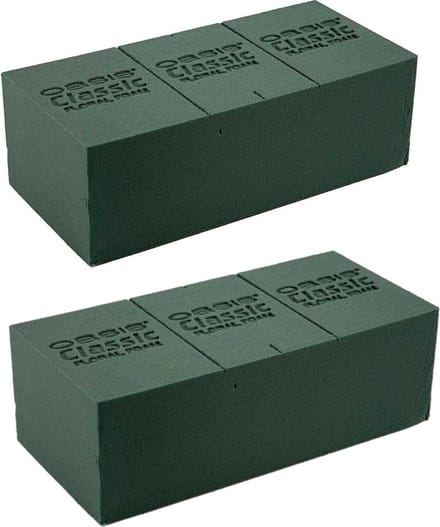 Rayher Steekschuim - 6x - 23x11x8 cm - groen - oase - nat - rechthoekig