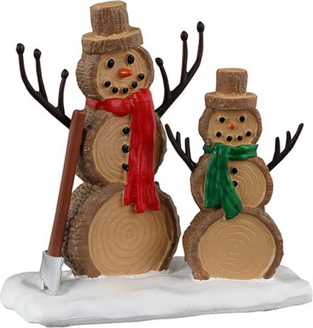 Lemax - Log Snowmen