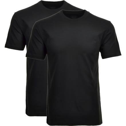 Ragman T-Shirt Uni Round Neck Single Jersey 2Pack Zwart / male
