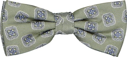 Michaelis strik - groen dessin strik zijde