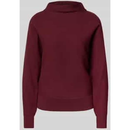 Gebreide pullover van viscosemix met opstaande kraag