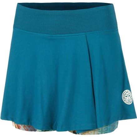 BIDI BADU Komodo Printed Wavy Rok Dames-Petrolblauw