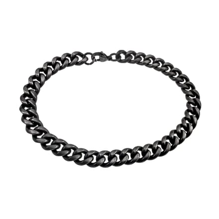 21cm x 8mm Gourmet Armband Heren - Verouderd RVS - Schakelarmband