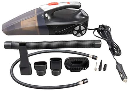 2-in-1 Auto Stofzuiger met Compressor en Zaklamp - Efficiënte Voertuig Reiniging