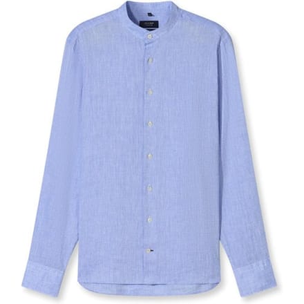 OLYMP Signature Casual Overhemd, Tailored Fit, Opstaande kraag, Bleu