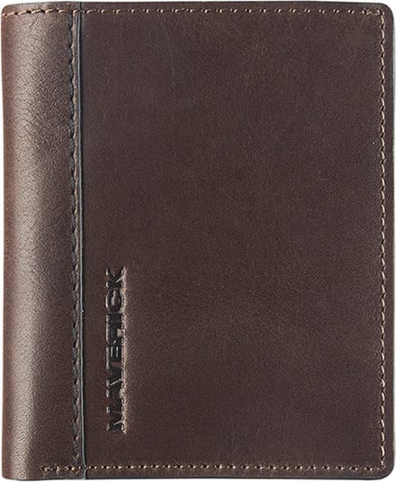 Leren Billfold compacte portemonnee RFID