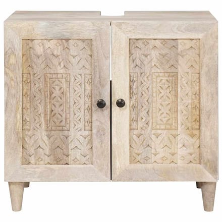 vidaXL - Badkamerkast - Wandgemonteerd - met - opslag - Wit - 62 - x - 33 - x - 58 - cm