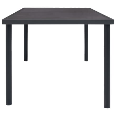 vidaXL - Tuintafel - 150x90x74 - cm - staal - antracietkleurig