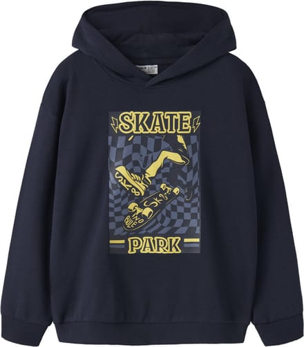 NAME IT - NKMVELTEN LS RLX SWEAT WH UNB - Jongens - Sweaters