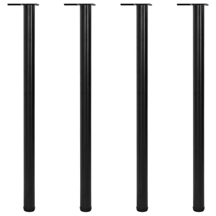 vidaXL - Tafelpoten - in - hoogte - verstelbaar - zwart - 1100 - mm - 4 - st