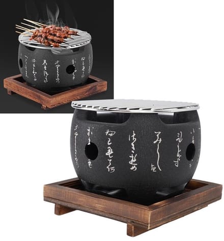 Mini draagbaar houtskoolfornuis in Japanse stijl voor dagelijkse