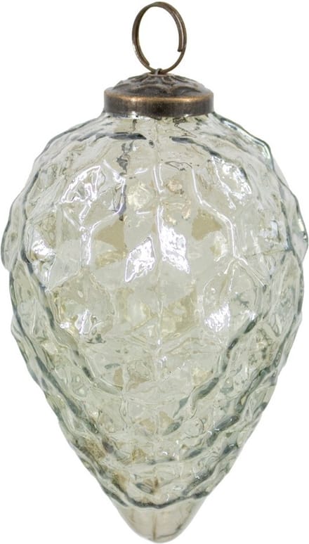 HomeBound by KY | Kerstbal glas oil green | 10x10x10cm | kerstbal