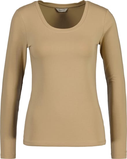 GANT Lange mouw SCOOP NECK TOP Set van 1