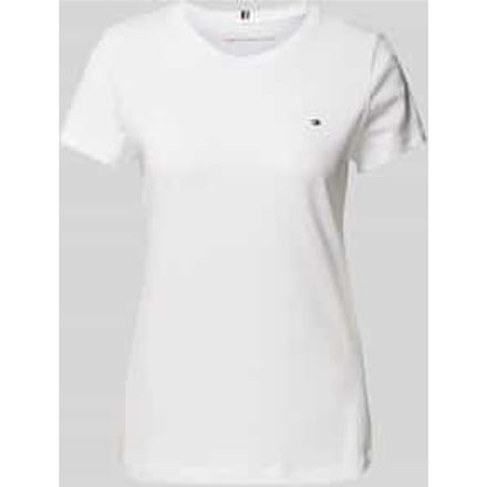T-shirt van biologisch katoen met logoborduursel