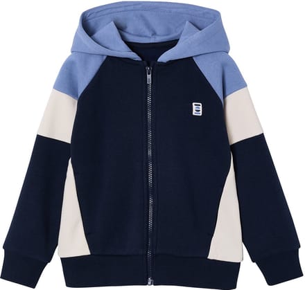 Vertbaudet Sweater met rits jongen met capuchon coloblock