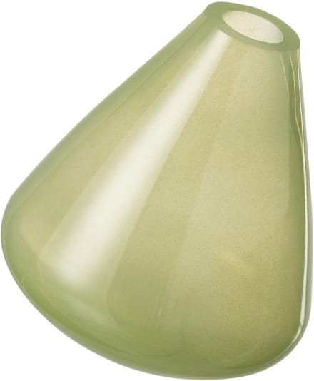 J-Line vaas Topaz - glas - lichtgroen - 13.5 cm hoog