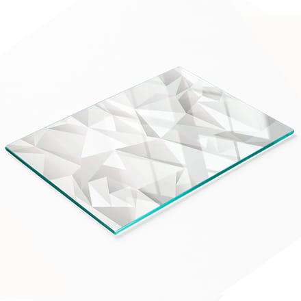 Keukenplank van gehard glas met decoratieve abstracte afbeeldingen, 80x52 cm